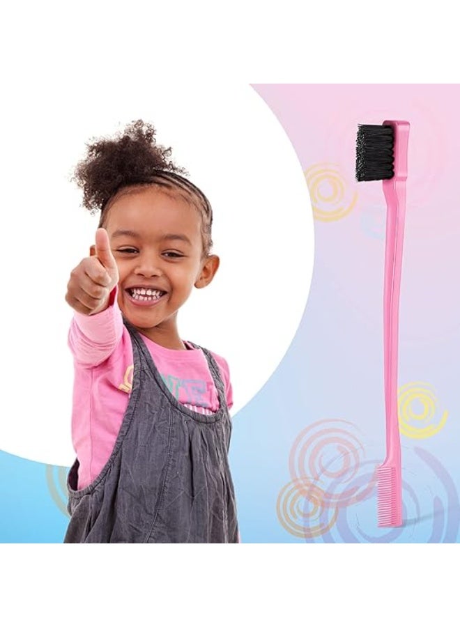 Ucanbe 3-Piece Slick Back Hair Brush Set, Hair Brush, Edge Control Brush, Teasing Comb & Rat Tail Comb for Women, Babies & Kids - Image 3