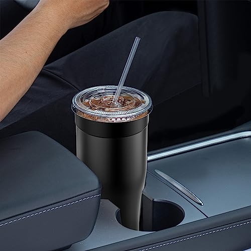 Niceyos Universal Iced Coffee Sleeve - Niceyos Upgraded Double Wall Reusable Stainless Steel Holder Sleeves Insulator for Cold Drinks Fits Starbucks Dunkin Donuts McDonalds Small Medium Large Cups (Black) - Image 5