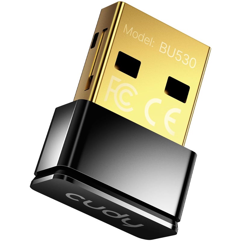 Cudy USB Bluetooth Adapter for PC Bluetooth 53 Dongle Receiver Plug and Play Nano Size Supports Windows 1110817 for Desktop Laptop Printer - Image 2
