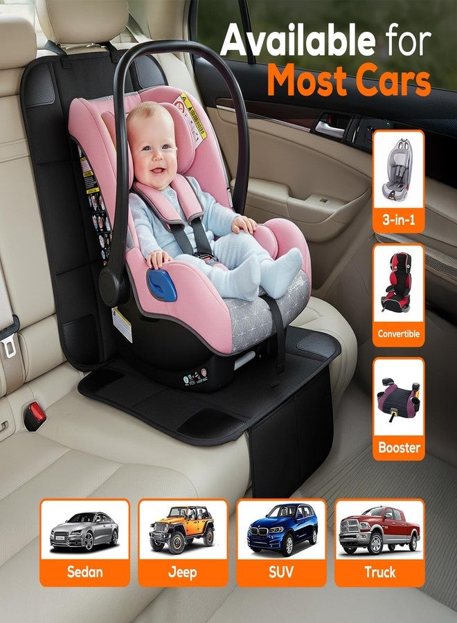 VLM Car Seat Protector for Child Baby Car Seat,600D Waterproof Car Seat Cover with Thick Padding, Non-Slip Backing and 2 Mesh Storage Pockets - Image 4