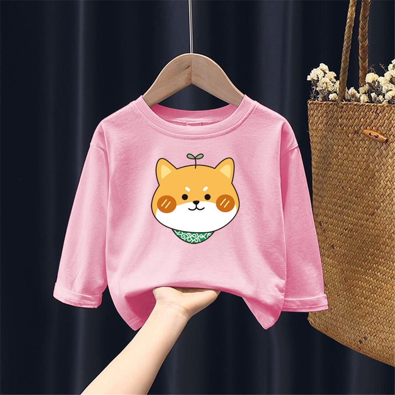 H2209# Boys And Girls Cotton Long Sleeve T-Shirt Children Autumn New Cotton Girls Long Sleeve Cartoon Printed Base Shirt - Image 5