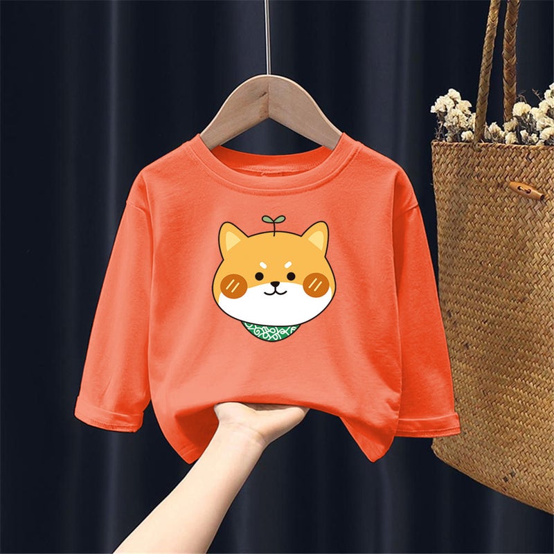 H2209# Boys And Girls Cotton Long Sleeve T-Shirt Children Autumn New Cotton Girls Long Sleeve Cartoon Printed Base Shirt - Image 2
