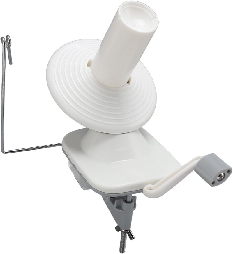 Wool Winder Hand Operated, Manual Yarn Ball Winder, Low Noise Lightweight Portable Small Thread Ball Winder with Table Clamp for DIY Crocheting and Knitting Projects - Image 2