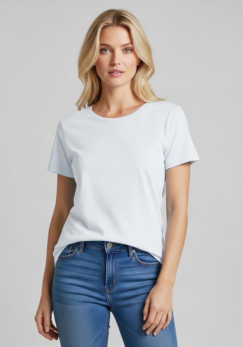 Andrew Scott Women's Color T Shirts |100% Superfine Combed Cotton |Short Sleeve Tops| Multi Packs - Image 2