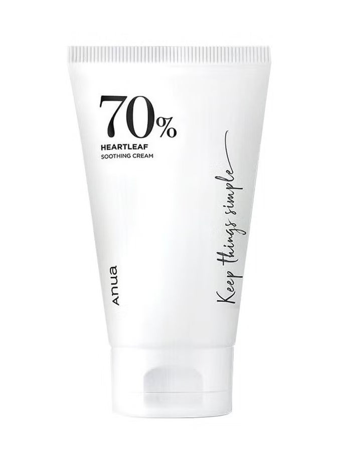 Anua Heartleaf 70 Intense Calming Facial Cream For Dry & Sensitive Skin 100ml