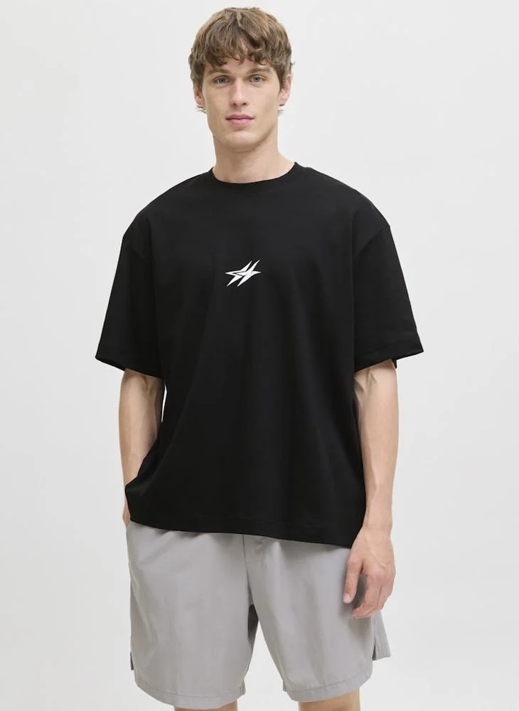 جاك اند جونز Graphic Crew Neck T-Shirt