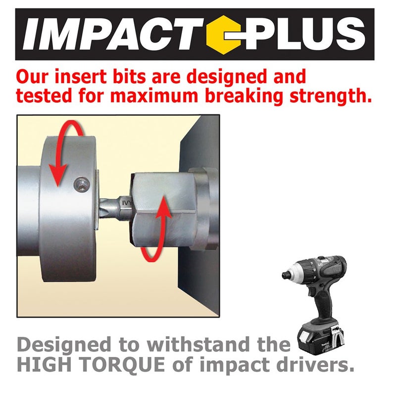 IVY Classic 45362 1-Inch x 5/32-Inch Hex Insert Bit, Impact Plus, 10-Pack - Image 3