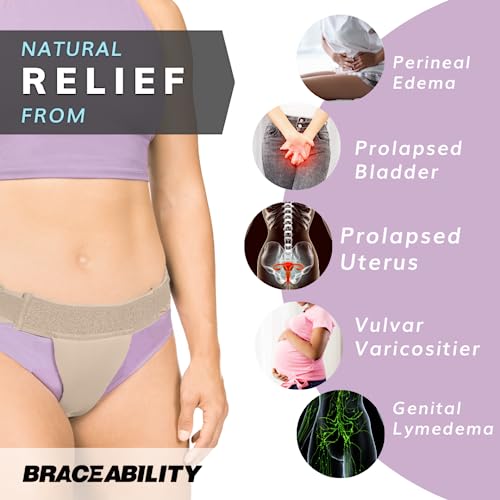 BraceAbility Pelvic Pro - Patented Prolapsed Uterus Support Belt - Women's Brace for Treating Dropped Bladder, Uterine Prolapse, Vulvar Varicosities, Postpartum and Symphysis Pubis Dysfunction (S) - Image 4