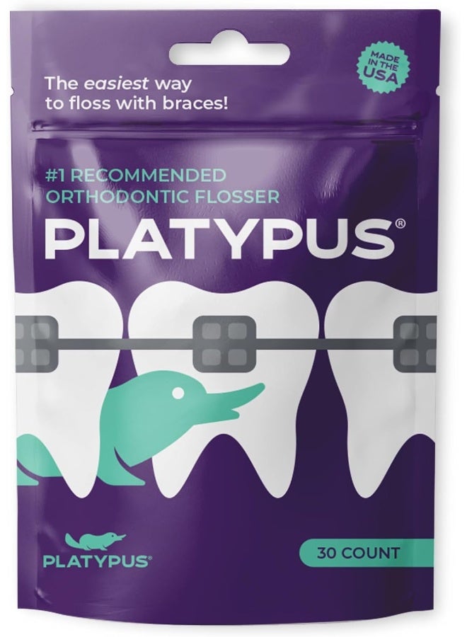 Platypus Ortho Flosser for Braces, 30 count - Image 1