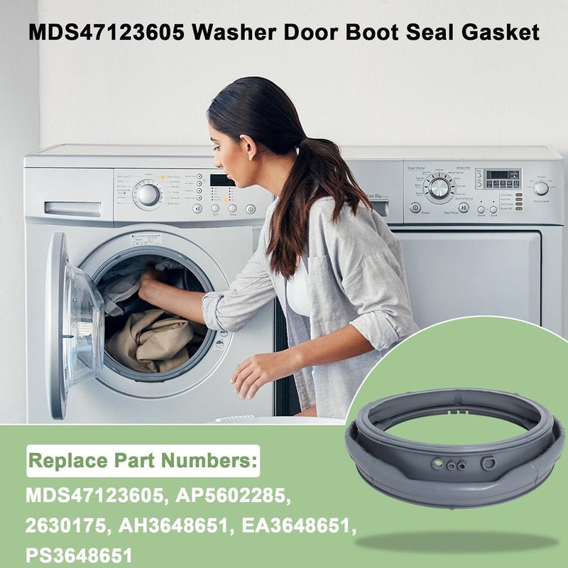 Wadoy Washer Door Boot Seal Gasket Compatible with LG Kenmore WM3470HVA WM3570HVA - Image 4