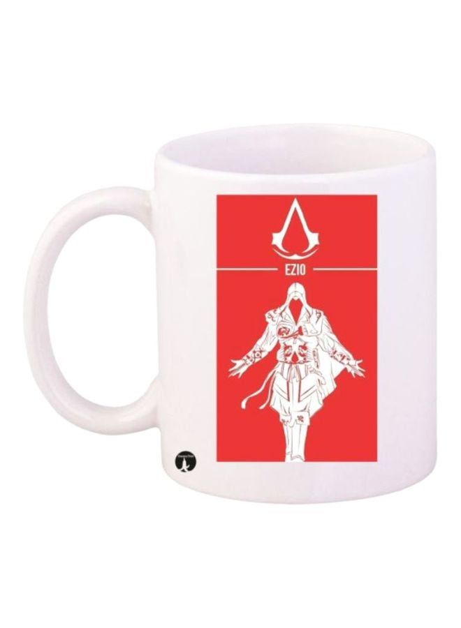 RKN Assassin's Creed Printed Coffee Mug White/Red - Image 2
