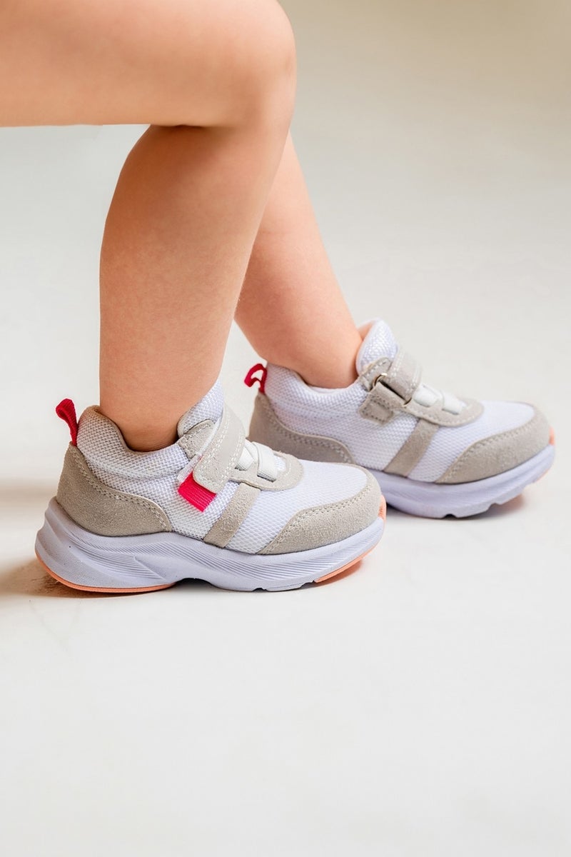 Mnpc Unisex Kids White Casual Sports Shoes  - Image 1