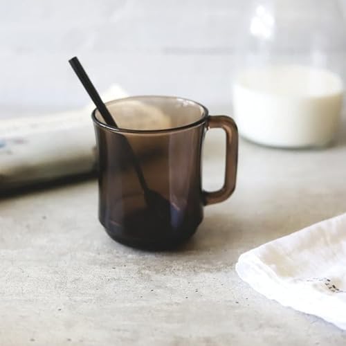 Duralex® France LYS Sepia Glass Mugs | 310ml Set of 2 Mugs | 3X Stronger & Durable, Stackable Coffee & Tea Mugs | Microwave & Dishwasher Safe | Giftable Mug Set - Image 2
