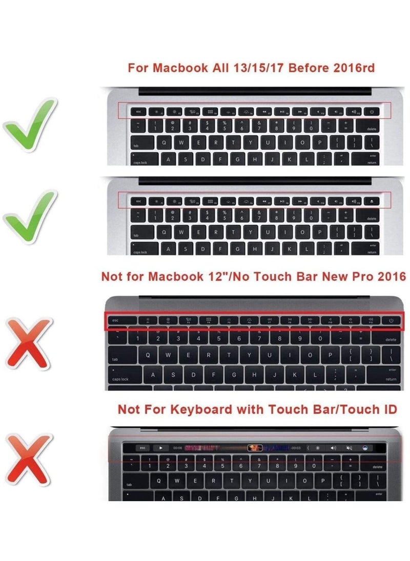 AMM US Layout Arabic English Keyboard Cover for Older Version MacBook Pro 13"/15" (A1278/A1286) & Macbook Retina 13"/15" (A1425/A1502/A1398) & Older Version MacBook Air 13" A1369/A1466" Pink  - Image 2