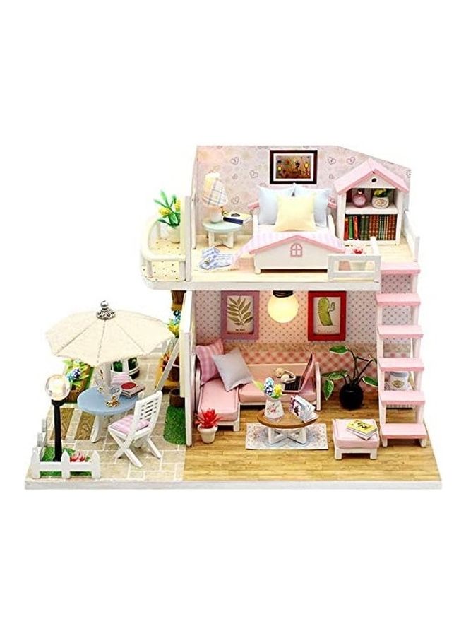 NIBEMINENT DIY Miniature Dollhouse Kit With Furniture - Image 1
