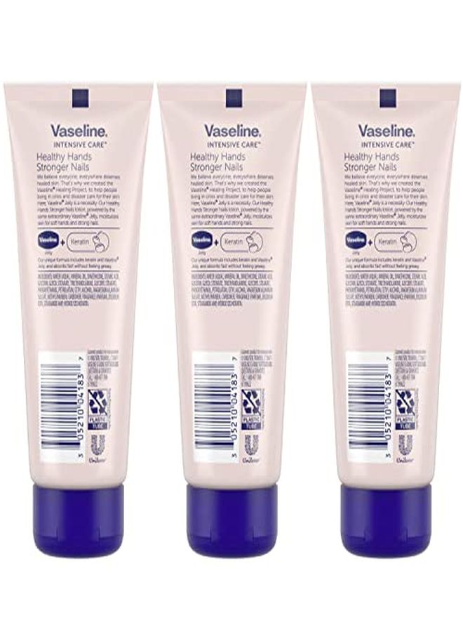 Vaseline Intensive Care Healthy Hand Stronger Nails Lotion, 3.4 Fl Ounce / 100 Ml (Pack Of 3) - Image 2