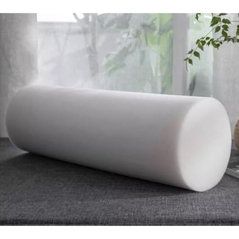 Cotton Linen Cylinder Bolster Pillow Sofa Round Neck Cervical Roll Pillow Washable Bed Long Rectangular Bolster Pillow (Dark Blue, Rectangular Pillow:15×48CM/5.91×18.9) - Image 5