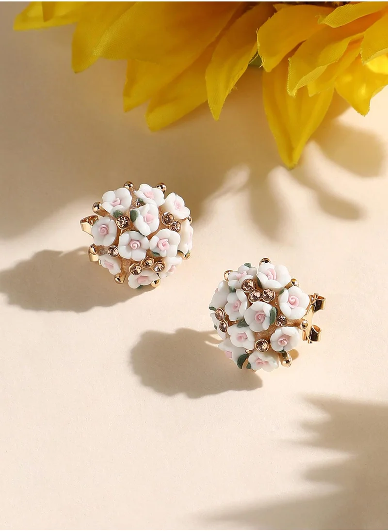 SOHI Roses Stud Earrings