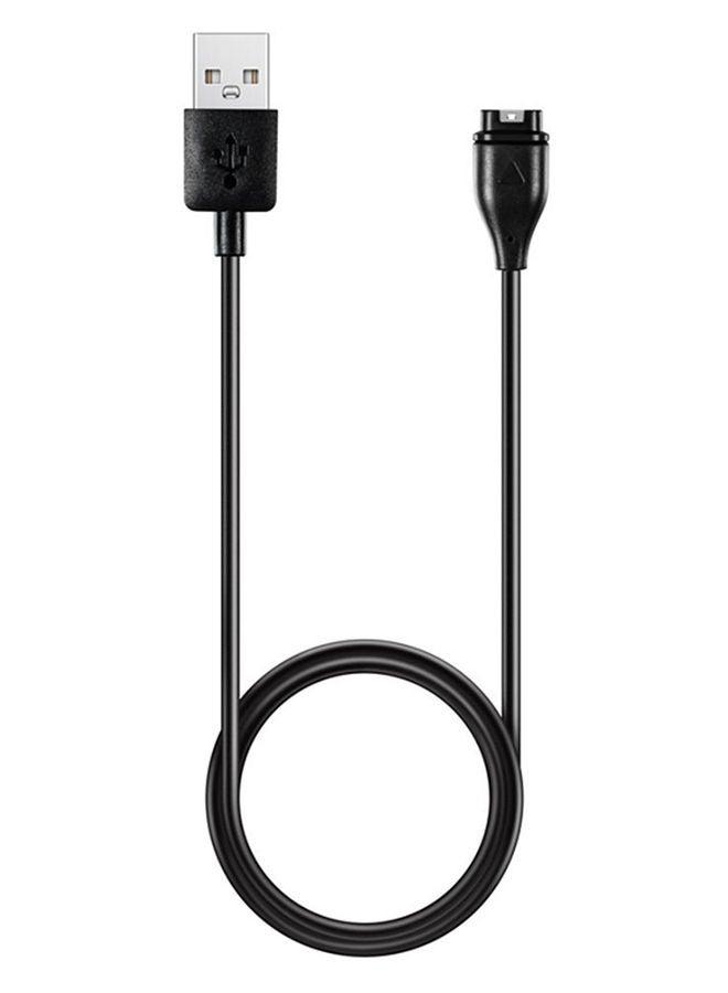 نيبمينينت كابل شحن وبيانات بديل بمنفذ USB للساعة الذكية فينيكس 5 أسود - Image 1