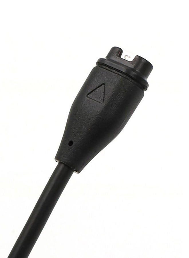 نيبمينينت كابل شحن وبيانات بديل بمنفذ USB للساعة الذكية فينيكس 5 أسود - Image 3