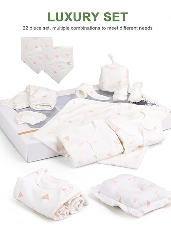 Beauenty 22pcs Baby Gift Box, Newborn Clothing Set Baby Clothes Gift Set, Newborn Gift Set,Newborn Outfit Set Baby Gift Box for Boys and Girls - Image 5