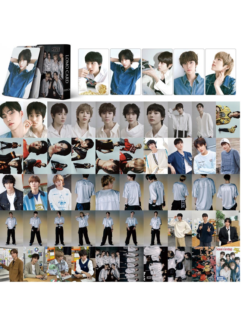 55Pcs RIIZE New Album Talk Saxy Lomo Card