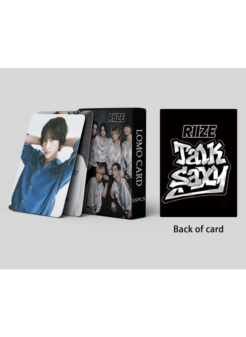 55Pcs RIIZE New Album Talk Saxy Lomo Card