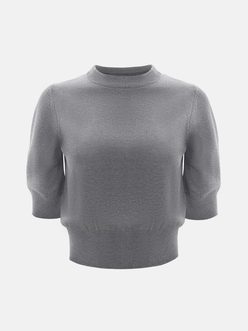Lichi Knitted top with short sleeves