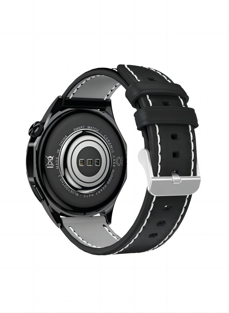 PRO Smartwatch GT4,Bluetooth Calling, Fitness Tracking, Sleep Monitoring, IP68 Waterproof - Compatible with iPhone & Android (Black) - Image 3