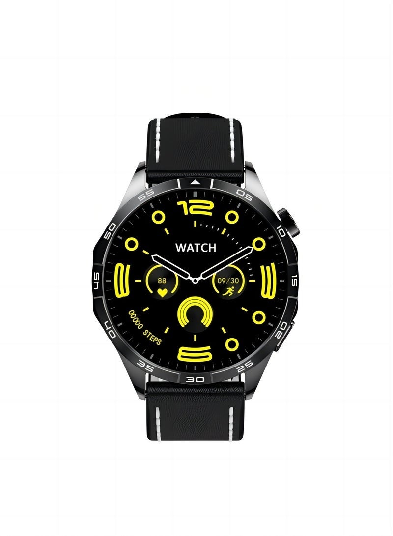 PRO Smartwatch GT4,Bluetooth Calling, Fitness Tracking, Sleep Monitoring, IP68 Waterproof - Compatible with iPhone & Android (Black) - Image 2