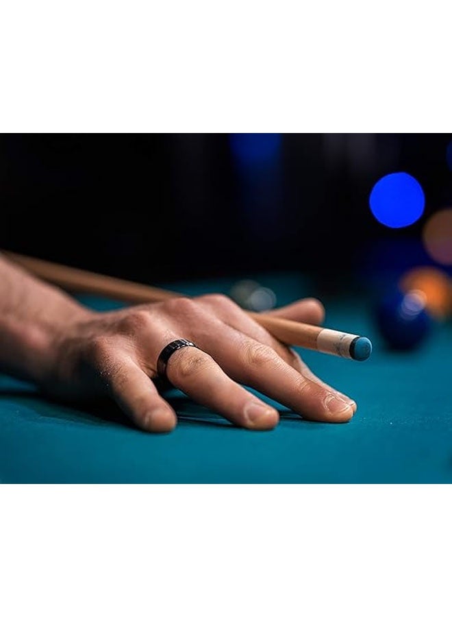 Wedding Ring for Men and Women, Stainless Steel Ring, 8mm Bands Jewelry, Polished Smooth Inner Face - Comfort Fit Sizes8 - Image 4