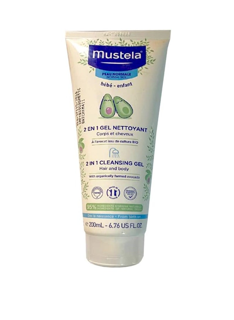 Mustela - 2 in 1 Cleansing Gel (Hair and Body) - Image 1