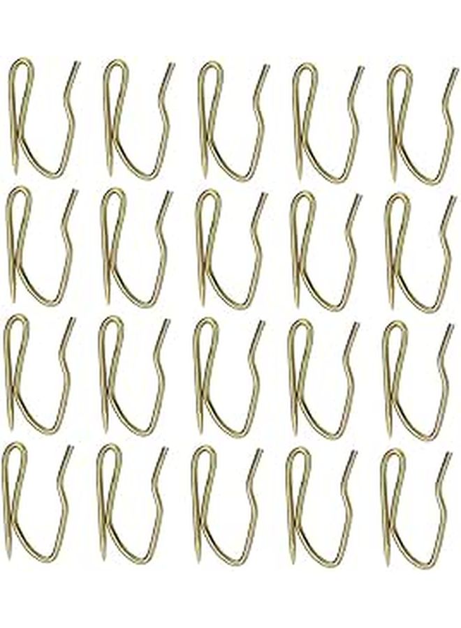 50 Pcs Stainless Steel S Shape Curtain Hooks Rustproof Drapery Accessories For Home Decor Hanging Curtains Living Room Bedroom Hotel - Image 1