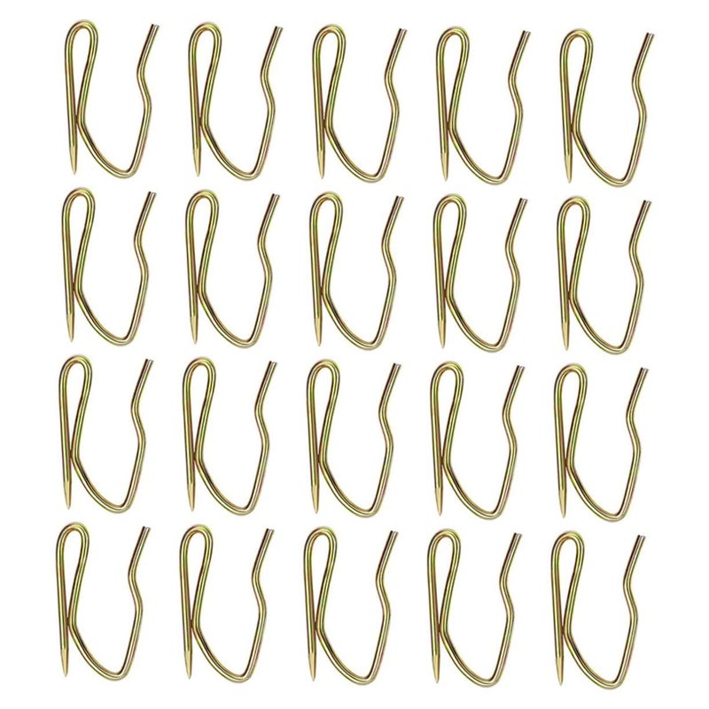 50 Pcs Stainless Steel S Shape Curtain Hooks Rustproof Drapery Accessories For Home Decor Hanging Curtains Living Room Bedroom Hotel - Image 2
