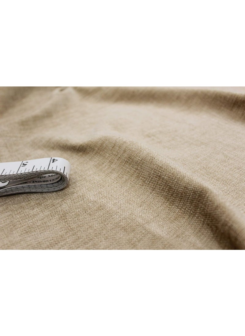 AMI CREATION AMI CREATION Chenille Textured Fabric Decorative Soft Rich Cloth with Plain Colors for Sofa Furnishing Upholstery Curtains Cushions and Craft Sand2 Meter  - Image 3