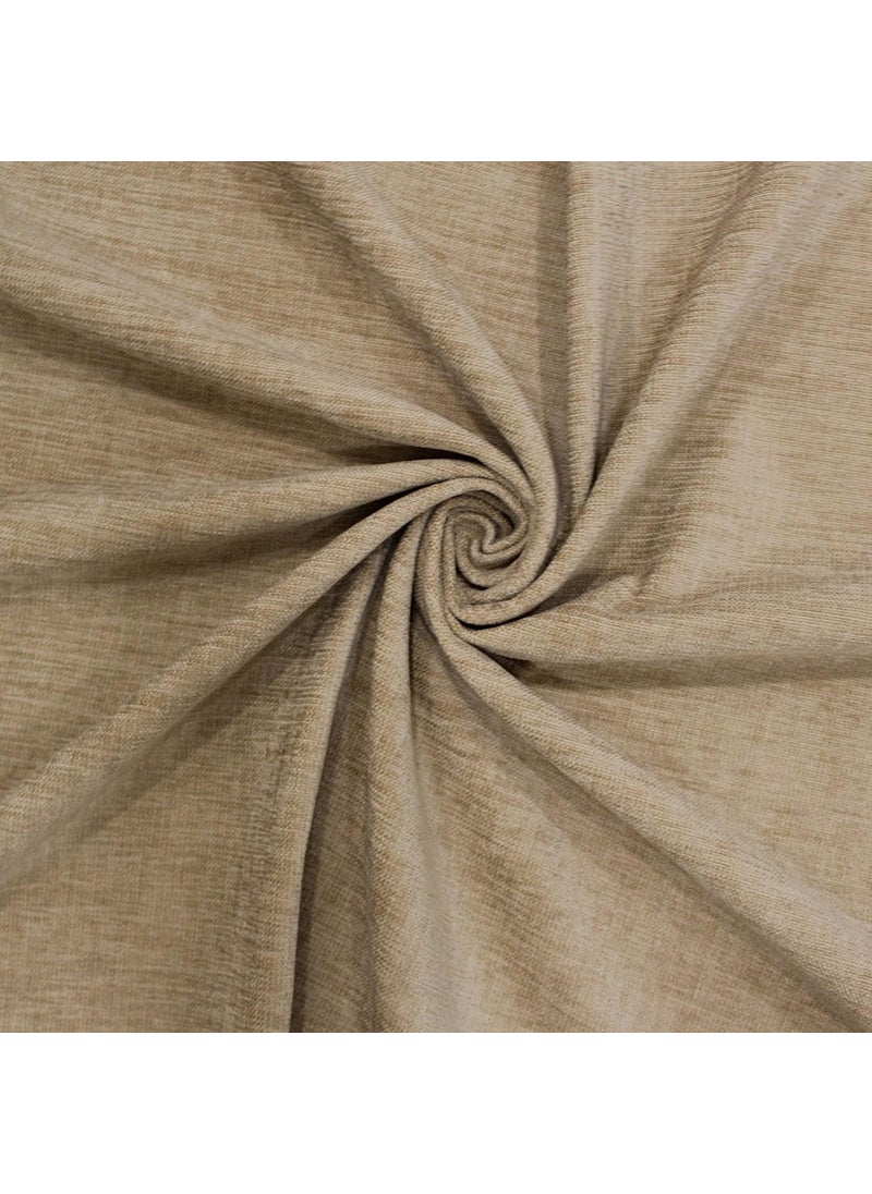 AMI CREATION AMI CREATION Chenille Textured Fabric Decorative Soft Rich Cloth with Plain Colors for Sofa Furnishing Upholstery Curtains Cushions and Craft Sand2 Meter  - Image 1
