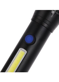 Powermaster PM-14621 Metal Flashlight Cob Power Led Rechargeable Flashlight  - Image 1