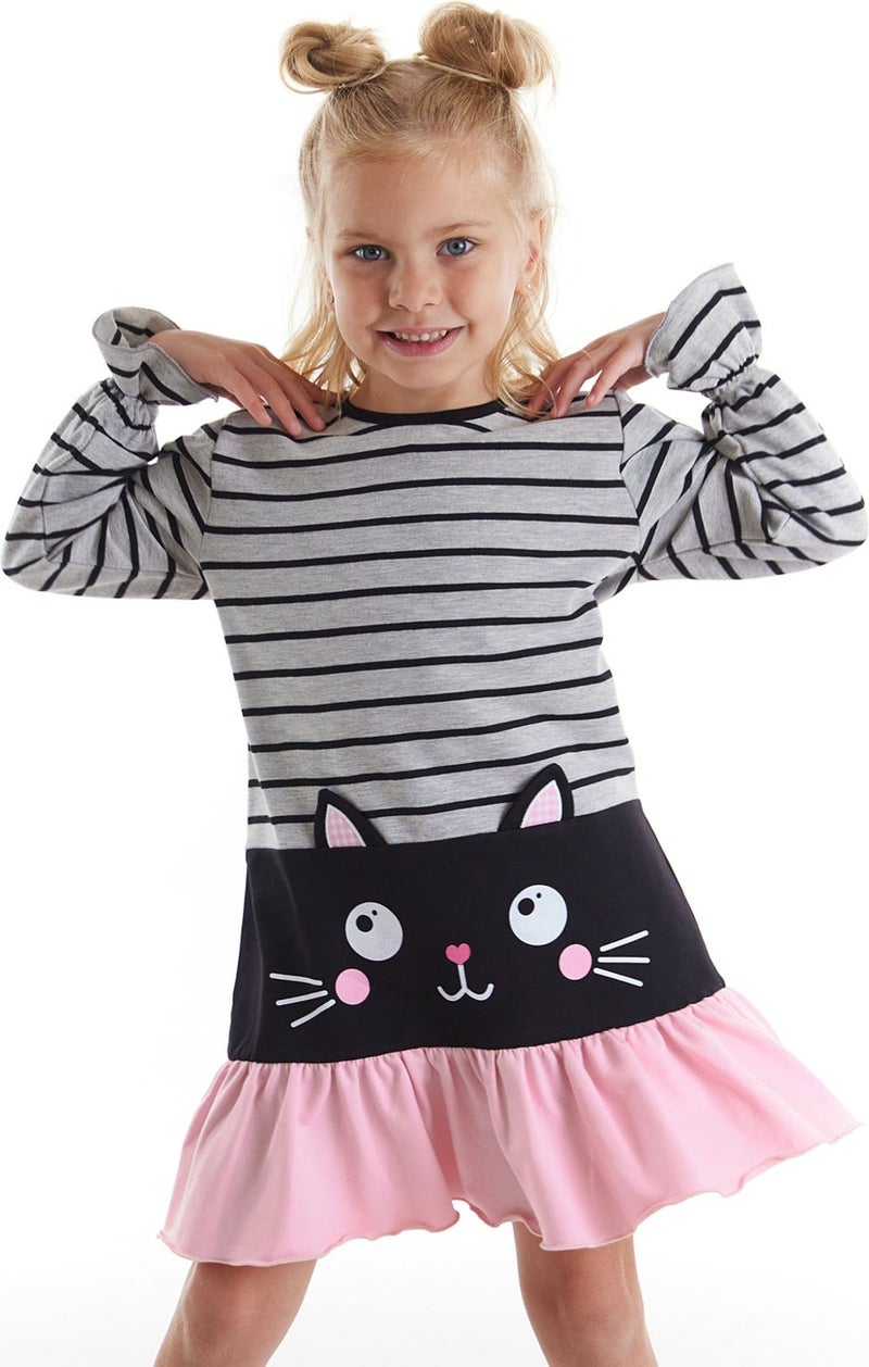 Denokids Black Cat Girl Dress  - Image 1