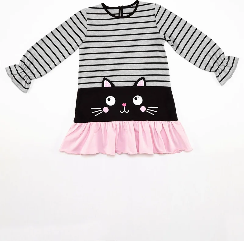 Denokids Black Cat Girl Dress