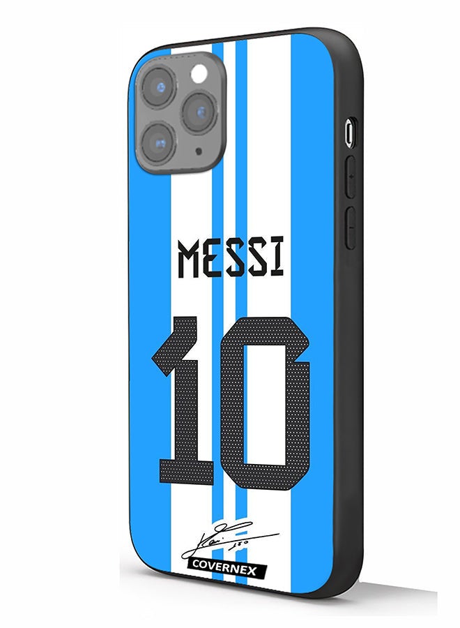 Covernex Apple iPhone 11 Pro Protective Case Cover Printed Featuring Lionel Messi National Team Jersy Design with Signature - Image 1