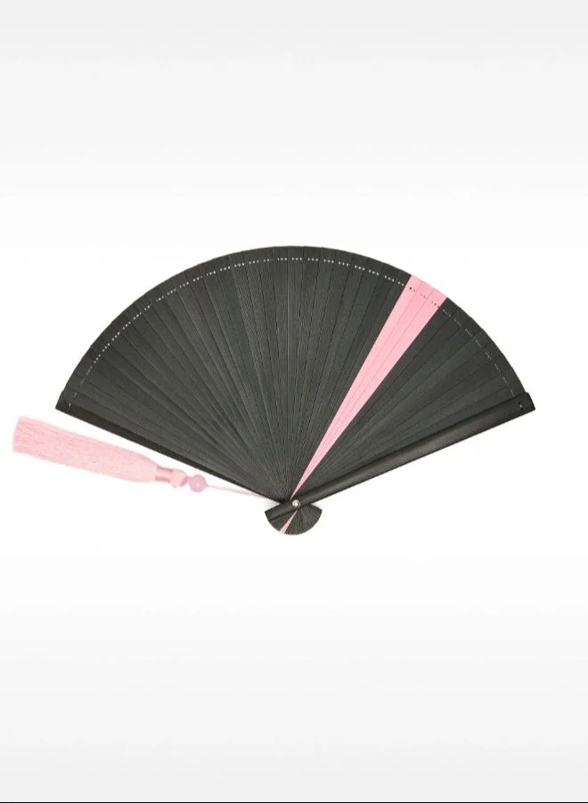 بارفوا مروحة الخيزران مع شرابة