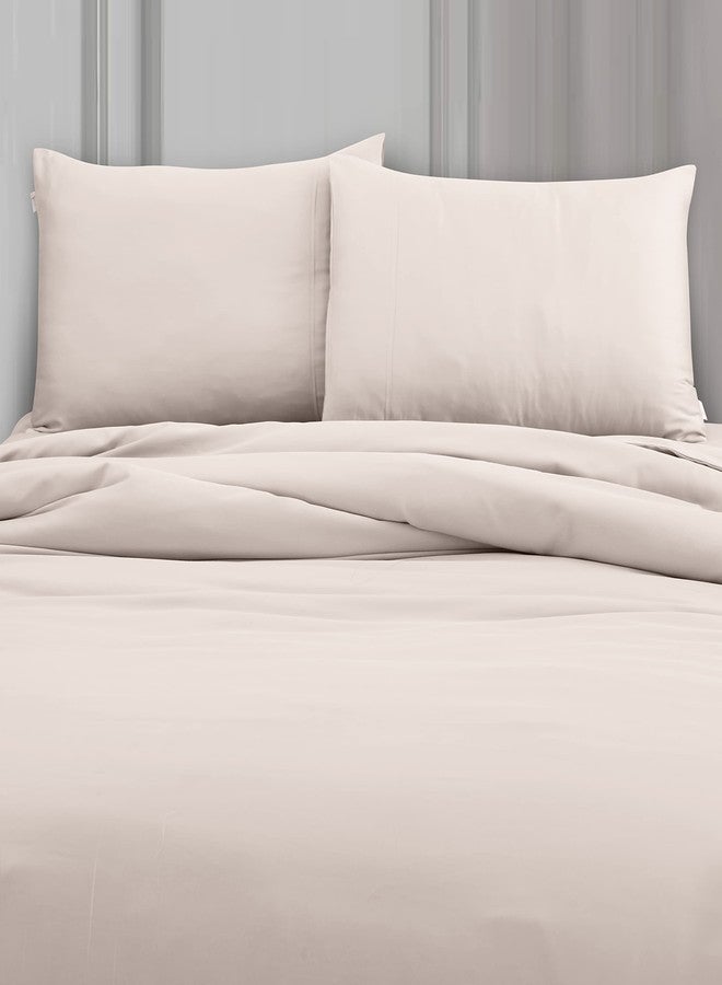 Spread Spain Madison Avenue Cotton with Light Silky and Sateen Sheets 400 Thread Count Fitted Bedsheet with 2 Pillow Cover (Champagne) - Image 4