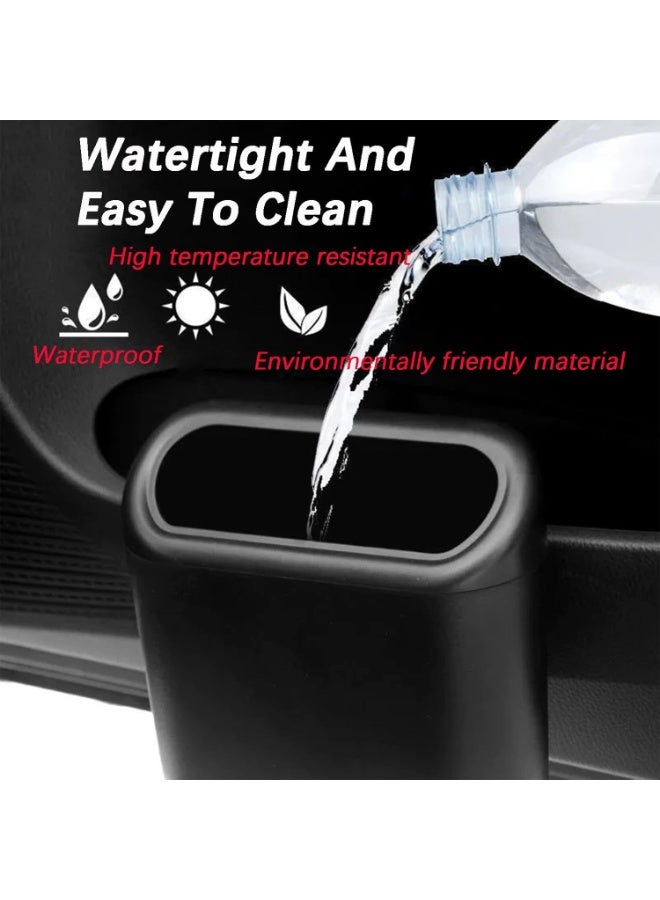 كيه سي عبوتان من علب نفايات السيارات الصغيرة مع أغطية ولفّتين من الأكياس، صناديق قمامة مانعة للتسرب، مناسبة لتنظيم السيارات والشاحنات وسيارات الدفع الرباعي والمنازل والمكاتب. - Image 4