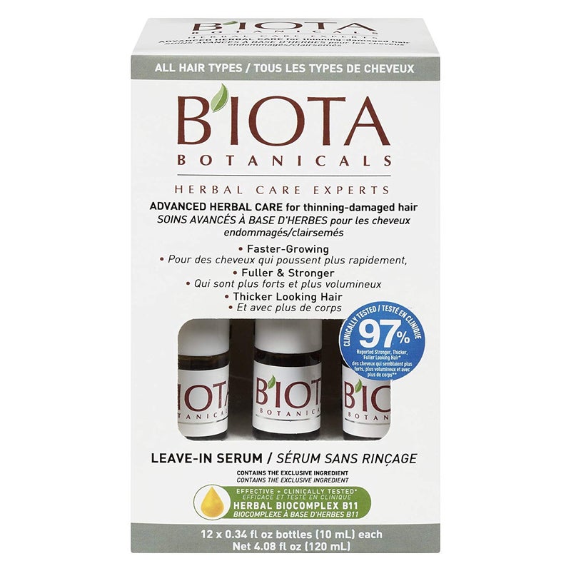 BIOTA BOTANICALS ADVANCED HERBAL CARE LEAVEIN SERUM12 count 034 oz