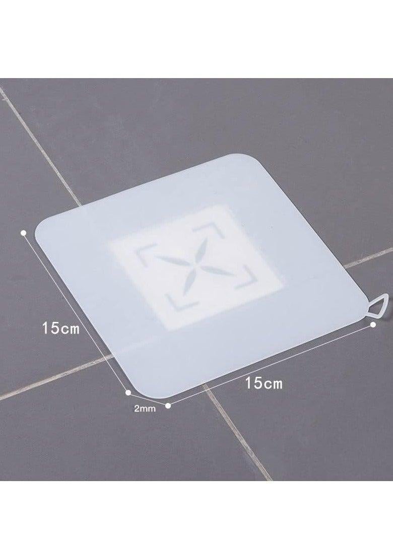4 Pcs Tub Stopper Floor Anti-Odor Mat, Drain Cover for Shower Floor,  Kitchen Seal, for Kitchen, Laundry, Toilet and Else - Image 2