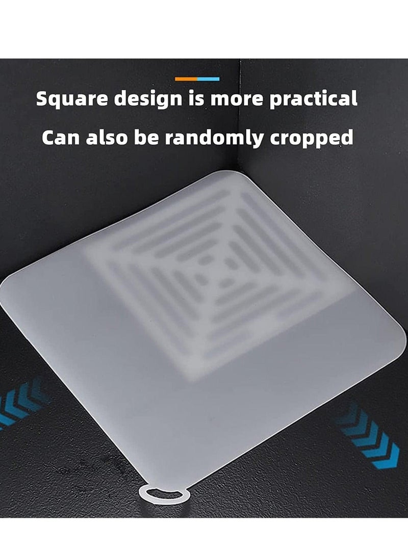 4 Pcs Tub Stopper Floor Anti-Odor Mat, Drain Cover for Shower Floor,  Kitchen Seal, for Kitchen, Laundry, Toilet and Else - Image 4