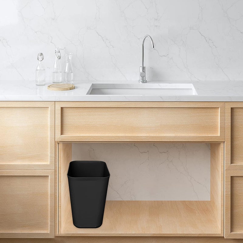 Nipogear 3.5 Gallons /13.5 Liter Efficient Plastic Trash Can Garbage Bin Wastebasket, Fits Under Desk, Kitchen, Home, Office (Black, 3.5 Gallons) - Image 5