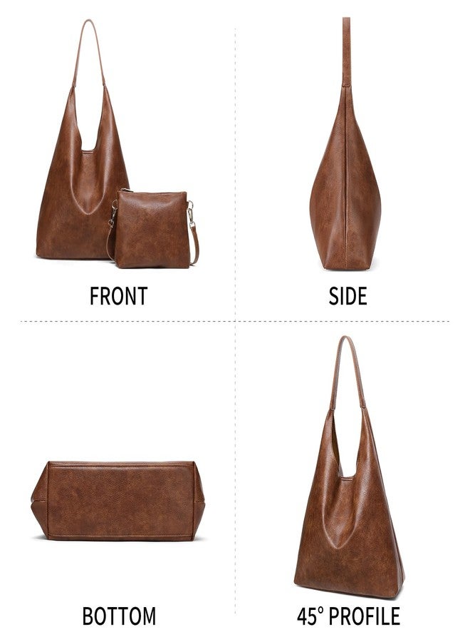 SENDEFN Hobo Bags Purse for Women Soft Designer Tote Bag Slouchy Shoulder Purses - Image 5
