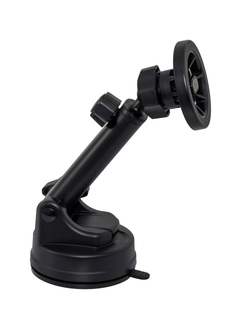 H U 360° Magnetic Car Phone Holder with Strong Suction Cup & Telescopic Arm, Universal Dashboard & Windshield Mount for iPhone & Smartphones - Image 1