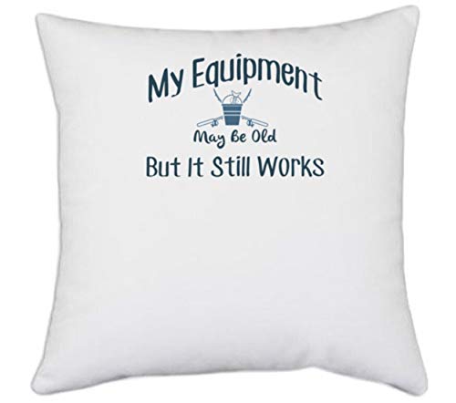 UDNAG UDNAG White Polyester Fishing My Equipment Pillow Cover 16 Inch X 16 Inch